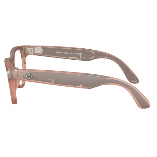 Умные очки Ray-Ban Meta* Headliner Gen 2 Matte Peach, Фотохромные линзы Clear to Grey Transitions (RW4013), размер L